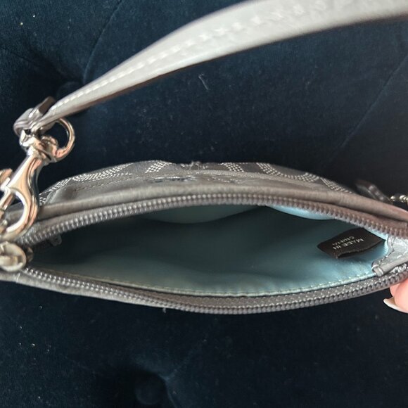 Grey Coach Wristlet - Picture 3 of 3